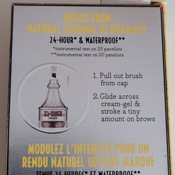 Set of 2 Benefit KA BROW Gel Cream and Brush Mini Shade 3 Medium Two NIB - Picture 16 of 16